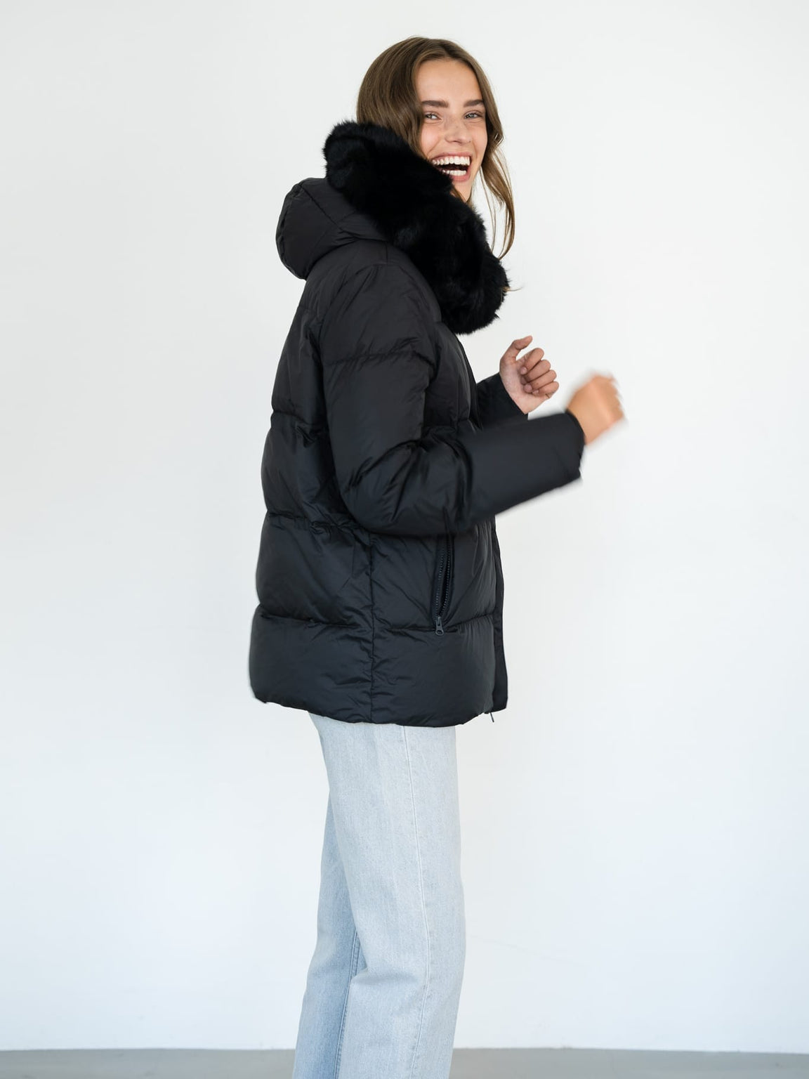 ALVA DOWN JACKET - BLACK